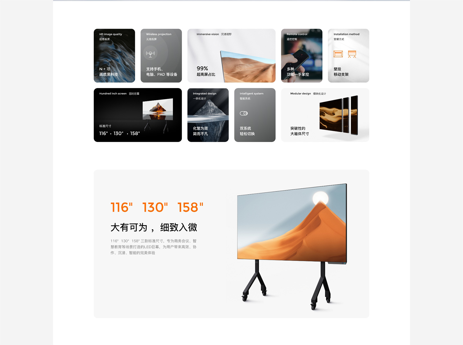 艾比森产品专题页
