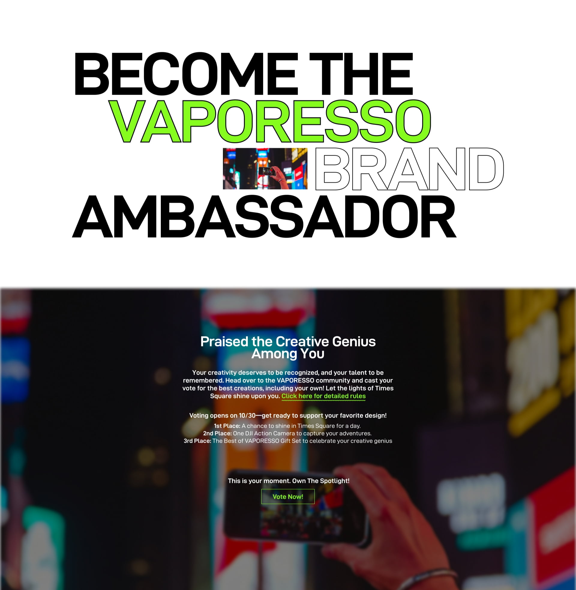 vaporesso - own the spotlight