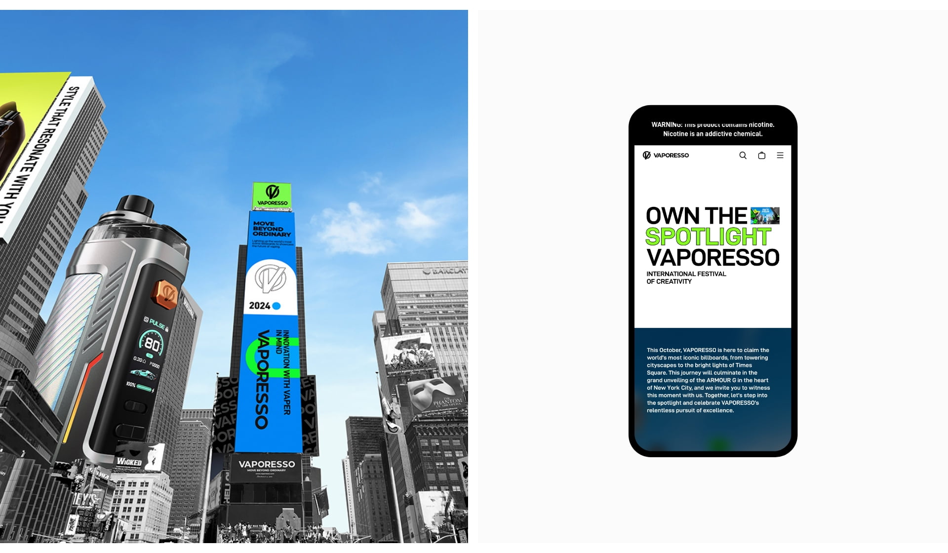 vaporesso - own the spotlight